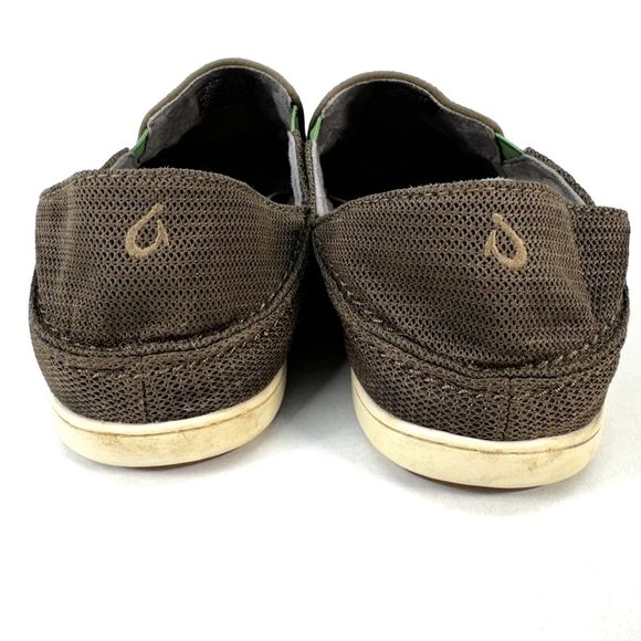Olukai Nohea Mesh Mustang Lime Green Mens Size 11.5 Comfort Casual Slip On main image 8